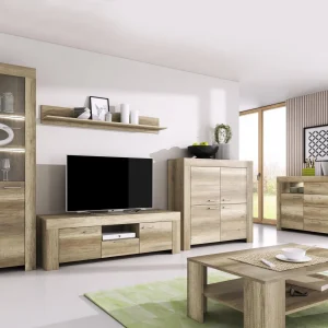 magasin en ligne Mur TV-hifi SKYLINE 2 Portes 1 Tiroir Gris Country 13