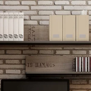 Etagère Murale SANGRIA Graphite/chêne Santana haute qualité 9