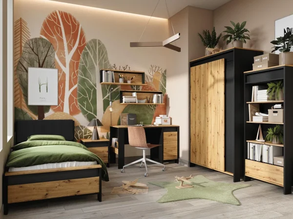 Étagère SPLIT Noir/chêne Artisan en ligne vente 3