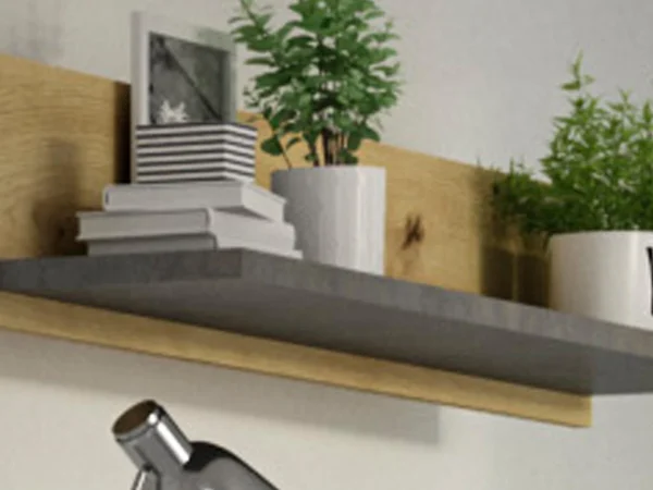 acheter Étagère Murale XELA Chêne Artisanal/gris 3