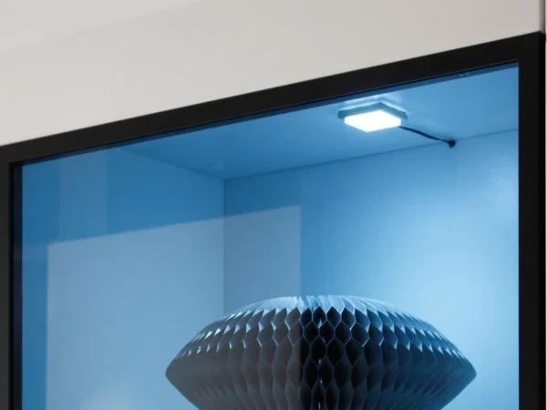 Armoire Murale HERCULE 1 Porte (gauche) Blanc/blanc Laqué Avec Led ultratendance 3