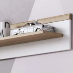 Étagère Murale PROMI 107 Cm Chêne Riviera/blanc boutique pas cher 10