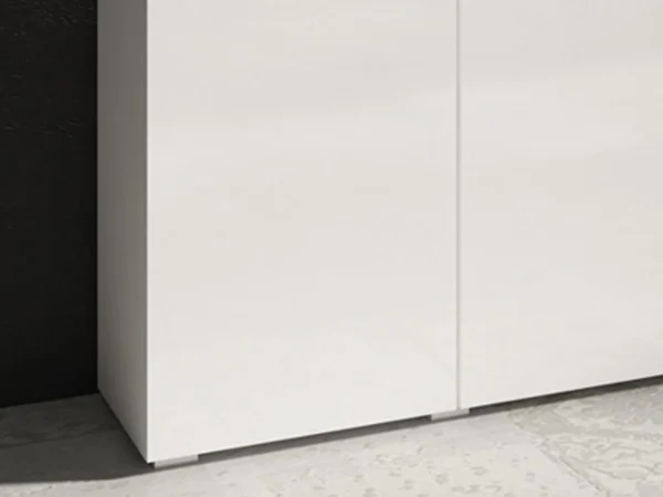 Service Clients Dédié Commode DOLES 3 Portes Blanc/blanc Brillant 4