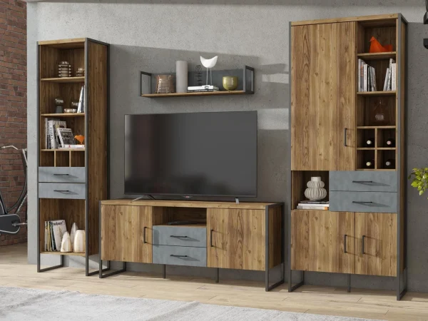 Étagère MODECO 100 Cm Appenzeller/matera Clair le grand escompte 4