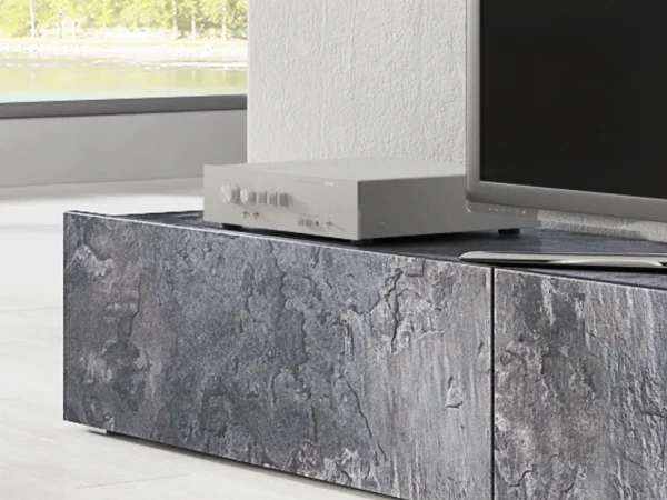 Mur Tv-hifi BABEL 5 Portes Ardoise Colorée Sans Led magasin en ligne france 4