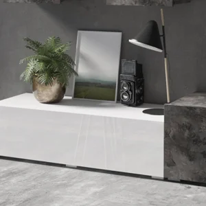 Retour gratuit en magasin. Mur Tv-hifi POWAR 5 Portes Blanc/ardoise 12