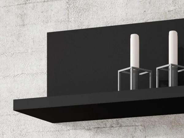 Etagère Murale BOTSWANA 150 Cm Noir Mat fashion pas cher 4