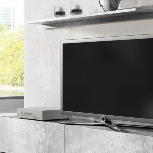 Mur Tv-hifi BABEL 5 Portes Béton Sans Led haute qualité 12