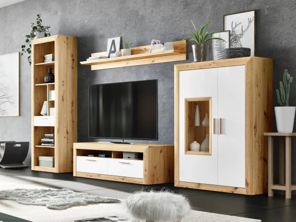Étagère SARRI 180 Cm Chêne Artisan Satisfait ou Remboursé 4