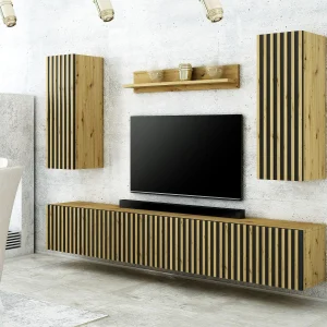 Armoire Murale LAMELO 1 Porte Chêne Artisan outlet 11
