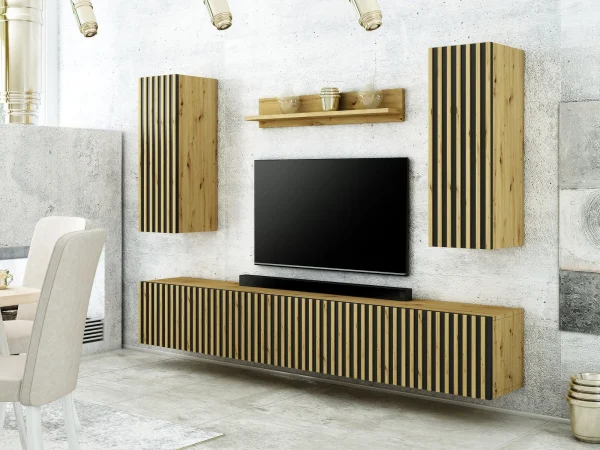 Armoire Murale LAMELO 1 Porte Chêne Artisan outlet 4