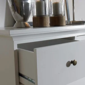 Commode PARISA 6 Tiroirs Blanc luxe soldes 12