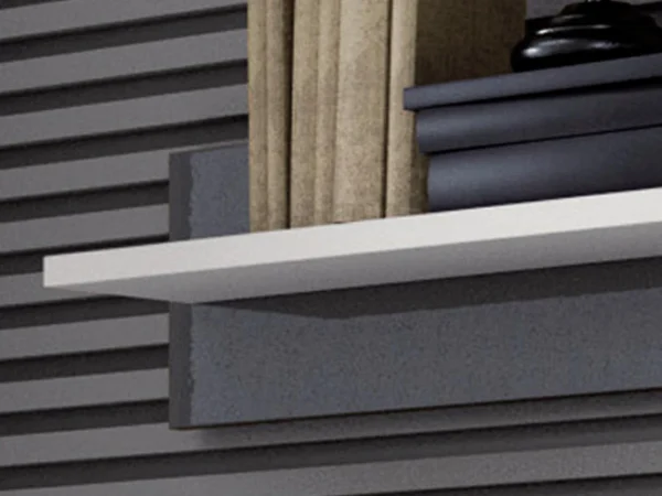 Étagère Murale BRILLAT 120 Cm Blanc/gris Billant excellent qulity 4