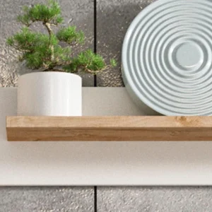 Étagère Murale BRILLAT 120 Cm Blanc/chêne Ribbec boutique en france 12