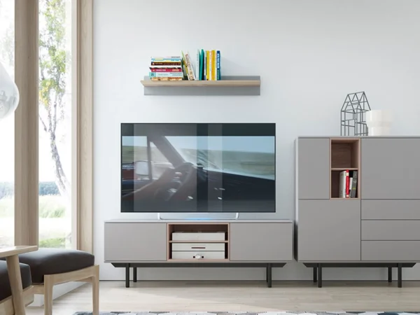 commentaire favorable Étagère INOXO 90 Cm Gris Clair/chêne Jackson 4