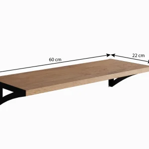 Étagère JULIO 60 Cm Chêne Lancelot soldes pas cher 9