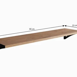 garantis authentique Étagère JULIO 90 Cm Chêne Lancelot 9