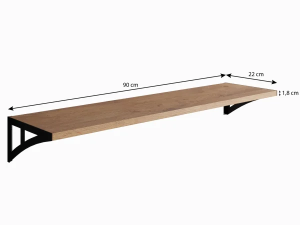 garantis authentique Étagère JULIO 90 Cm Chêne Lancelot 4