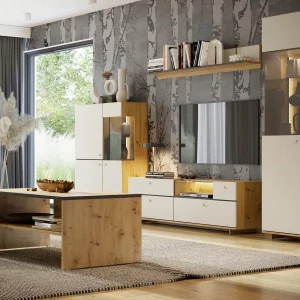 Prix très abordable Étagère MODO 150 Cm Chêne Artisan/blanc Alpin 9