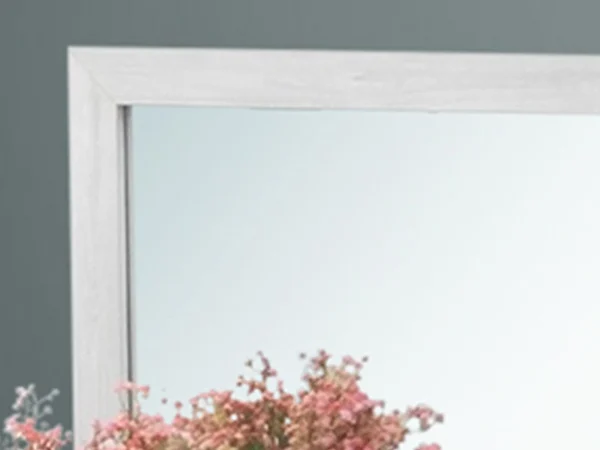 marques pas cher Miroir ELVITALIC Chêne Blanchi 4