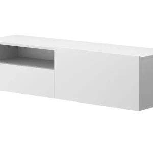 Mur Tv-hifi ENJOLY 6 Portes 1 Tiroir Blanc excellent qulity 12