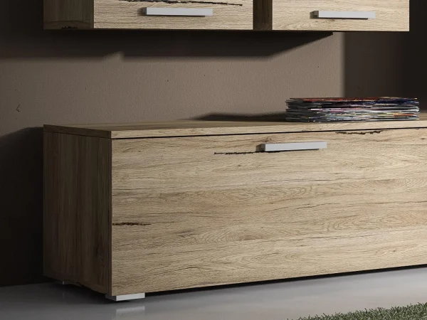 Mur Tv-hifi SAUNA 02 8 Portes Sanremo Sans Led mode pas cher 4