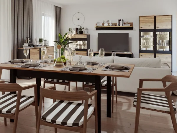 Étagère BELINI 150 Cm Chêne Versal/noir Vente 4