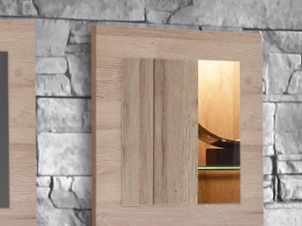 REMISE allant Lot De 3 Miroirs WILSON Chêne Français 4