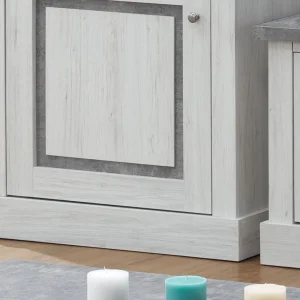 Mur Tv-hifi EMMANUEL 6 Portes Chêne Grisé/béton vente en ligne pas cher 11
