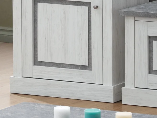 Mur Tv-hifi EMMANUEL 6 Portes Chêne Grisé/béton vente en ligne pas cher 4