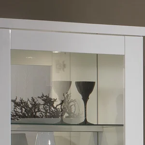en solde Mur Tv-hifi ROMEO Blanc Laqué Avec Led 14
