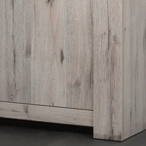 soldes magasin Vitrine WARRIOR 4 Portes Chêne Gris 11