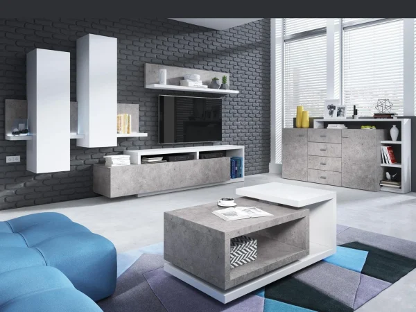 Etagère Murale BOTSWANA 150 Cm Béton pas cher en vente 5