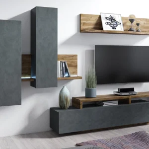 qualité d’originales Etagère Murale BOTSWANA 150 Cm Chêne Appenzeller 13