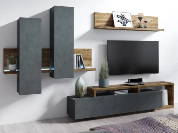 qualité d’originales Etagère Murale BOTSWANA 150 Cm Chêne Appenzeller 5