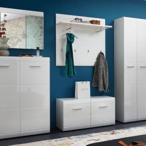 Miroir PITTA 89 Cm Blanc Brillant marque pas cher 13