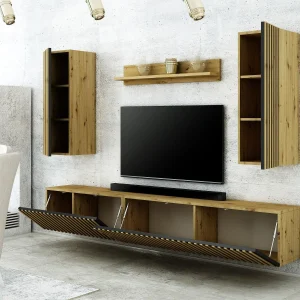 Armoire Murale LAMELO 1 Porte Chêne Artisan outlet 13