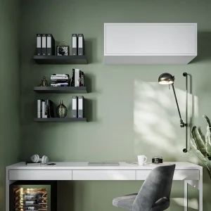 Armoire BARIO 1 Porte Abattante Blanc Mat marque pas cher en ligne 18