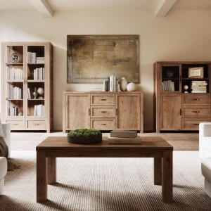 Armoire NEVAS 4 Portes 3 Tiroirs Chêne Lefkas vente luxe pas cher 14