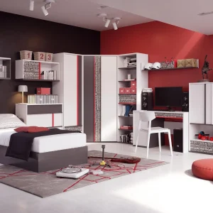 Armoire Murale PHILOPY 1 Niche Blanc/graphite exclusivement disponibles 13