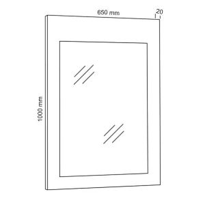 site pas cher Miroir VALENCIA 65 Cm Noir 12