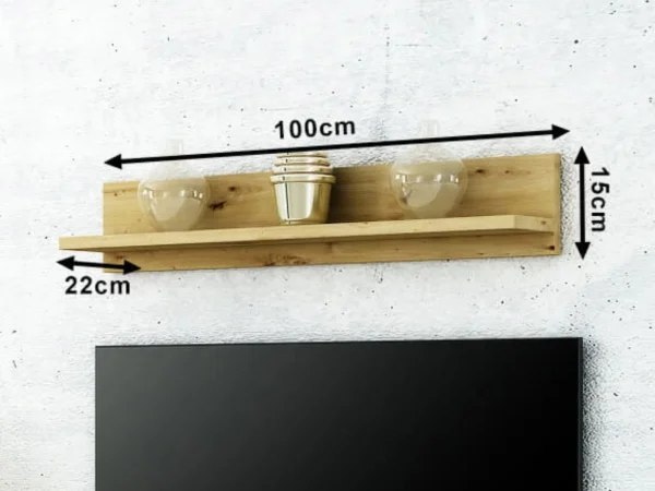 meilleure qualité Étagère LAMELO 100 Cm Chêne Artisan 5