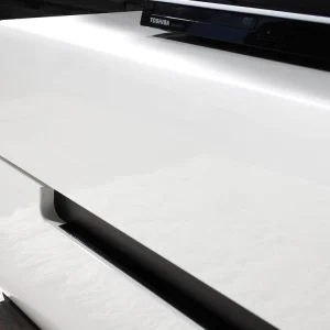 vente pas cher Mur Tv-hifi 03 HERCULE Blanc/blanc Laqué Sans Led 10