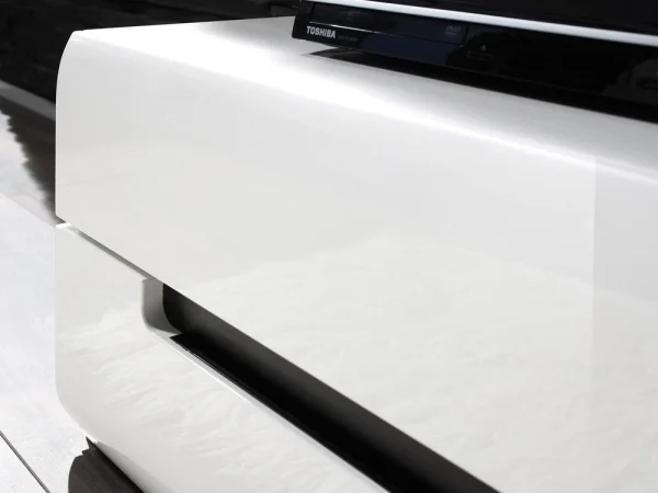vente pas cher Mur Tv-hifi 03 HERCULE Blanc/blanc Laqué Sans Led 3