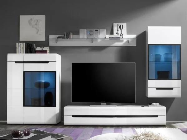 REMISE allant jusqu. Armoire Murale HERCULE 1 Porte (gauche) Blanc Sans Led 5