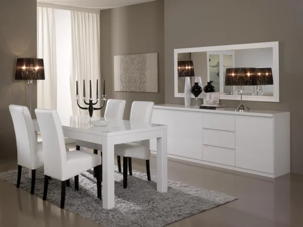 ﻿soldes Miroir ROMEO 180 Cm Blanc Laque 3