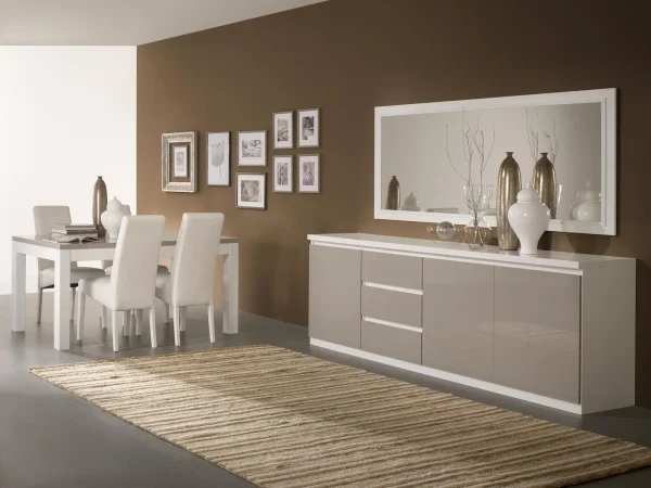 ﻿soldes Miroir ROMEO 180 Cm Blanc Laque 5