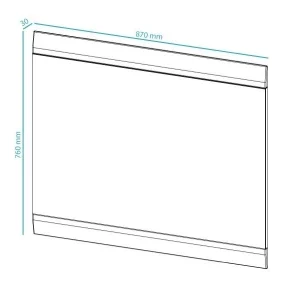 remise en ligne Miroir MACAO Blanc 15