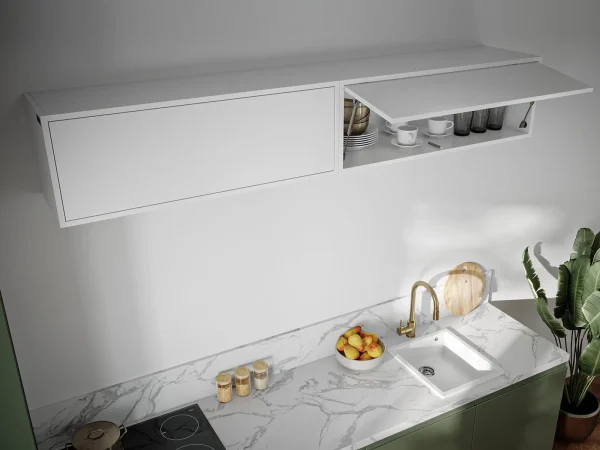 Armoire BARIO 1 Porte Abattante Blanc Mat marque pas cher en ligne 6