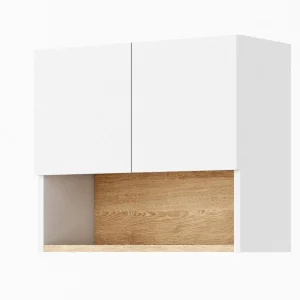 Armoire Murale CLARA 2 Portes Chêne Riviera/blanc garantis authentique 16